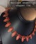 Matisse Enamal On Copper Stunning Coral Red Necklace Carousel 2