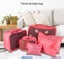 6PCS Travel Storage Bags Rose Red Carousel 1