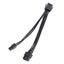18 AWG 20cm 8 Pin Female To 8 Pin Male + 4 Pin Male CPU ATX Splitter Power Cable Carousel 1