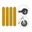 Scooter Mudguard Reflective Stickers For Ninebot Max G30 Yellow Accessories Par Carousel 1