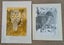 Pukeko and tui - 2 lino prints - by Jan FitzGerald Carousel 1