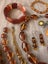 $1 reserve Lot of vintage jewellery. amber, Austrian citrine and carnelian. Carousel 13