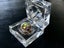 Vintage MC Cocktail Ring in Retro Lucite Ring Box adjustable size Carousel 11