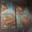 Vintage old cloth type canvas Art of bird 1life Carousel 5