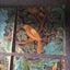 Vintage old cloth type canvas Art of bird 1life Carousel 2