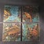 Vintage old cloth type canvas Art of bird 1life Carousel 1
