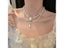 HUANZHI Vintage Sweet Choker Weave Pearls Choker Red Heart Colorful Beaded Carousel 10