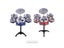 Children Kids Jazz Drum Set Kit Musical Educational Instrument Toy 5 Drums 1 Carousel 6