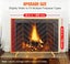 980X758Mm Fireplace Screen 1-Panel Iron Mesh Spark Guard Modern Gold Carousel 3