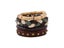 ZOSHI Fashion 4pcs Punk Genuine Leather Bracelets For Men Women Carousel 1