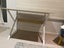 Modern Desk 100cm Length Light Oak Wood Look White Carousel 5