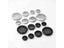 10pcs Round Cabinet Air Duct Vent Dia.19mm-53mm Steel Louver Mesh Hole Plug Carousel 7