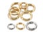 5pcs Spring Clasp Keychain Ring KC Gold Color Openable Round Carabiner Hook Carousel 3