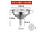 Stainless Steel Funnel With Detachable Filter For Kitchen Canning Carousel 1