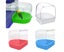 Pet Bird Parrot Transparent Bathing Tub Bathtub Shower Box Hanging Cage Decor Carousel 2