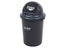 60L Round Rubbish Bin with Self-Closing Push Door Carousel 1