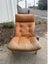 Rare JW Backhouse Vintage Mid-Century Leather Lounge Chair Carousel 1