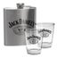Jack Daniels Whiskey Stainless Steel Hip Flask Shot Glasses Pack Carousel 1