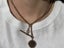 "SWEET GIFT" Antique 9ct Rose Gold Fob Chain T-Bar & Swivel *TIMELESS* Carousel 3