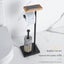 Freestanding Toilet Paper Holder with Bamboo Shelf Carousel 7