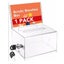Tip Cashier Suggestion Box Ballot Box with Sign Holder Carousel 3