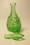 ART DECO BOHEMIAN EMERALD HAND CUT CRYSTAL PERFUME BOTTLE Carousel 5