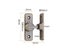 Zinc Alloy 90 Degree Door Buckle Punch-free Barn Door Lock Sliding Door Hasps Carousel 1