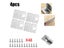 1/2/4/10Pcs Hinge Repair Plate Cabinet Furniture Drawer Table Scharnier Carousel 1