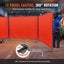 Welding Screen With Frame 3 Panel 6' X 8' Welding Curtain Screen 12 Wheels Carousel 3