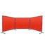Welding Screen With Frame 3 Panel 6' X 8' Welding Curtain Screen 12 Wheels Carousel 9