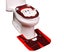 Christmas Toilet Seat Cover and Rug Set | Christmas Bathroom Decorations | Ch Carousel 7