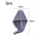 3Pack Microfiber Hair Towel Wrap Absorbent, Fast Drying Hair Turban Soft, No Carousel 2