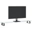 Monitor Stand Black 100x20x8 Cm Tempered Glass And Metal Tiaxxl Carousel 3