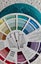 1 kg of synthetic (not wool) laceweight 2-ply yarn - teal - clean and fresh Carousel 2
