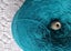 1 kg of synthetic (not wool) laceweight 2-ply yarn - teal - clean and fresh Carousel 3