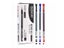 6 Pcs/Set 0.38mm Ink Gel Pen Refill Black/Blue/Red For Exam Signing Carousel 10