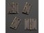 4Pcs Vintage Jewelry Boxes Small Hinge Antique Bronze Cabinet Hinges Furniture Carousel 5