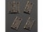 4Pcs Vintage Jewelry Boxes Small Hinge Antique Bronze Cabinet Hinges Furniture Carousel 6