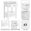 2pcs Side Table Nightstand Carousel 11