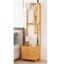 Wooden Hall Stand Modern Style Minimalist Home Floor Coat Rack with Drawer Carousel 4