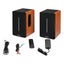 Active Bookshelf Speaker Set 120W BT Wood Carousel 12
