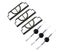 6Pcs Accessories for Irobot Roomba 400 Vacuum Cleaner, Kit Includes Side Brus Carousel 1