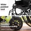 24 Inch Folding Bariatric Wheelchair Xl Wide Design 136Kg Capacity Park Brake... Carousel 6