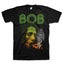 Bob Marley T Shirt Jamaican Colours Logo Official Mens New Black Carousel 1