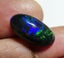 $1RE 3.52CT Buy Now $2150 OVAL RAINBOW FLASHING 100% NATURAL BLACK OPAL Carousel 5