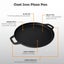 Hod Health & Home 13.5" 35Cm Pre Seasoned Cast Iron Pizza Baking Pan Cooking Gri Carousel 3