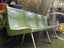 Vintage Grasshopper green fibreglass Bench seat times 1 Must See Carousel 6