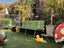 Vintage Grasshopper green fibreglass Bench seat times 1 Must See Carousel 15