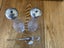 Victorian 6piece cut glass condiment matching pieces, 2 silver topped. Carousel 4