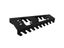 Black Wrench Organizer Plastic Wrench Organizer Tray Sockets Storage Tools Rack Carousel 6